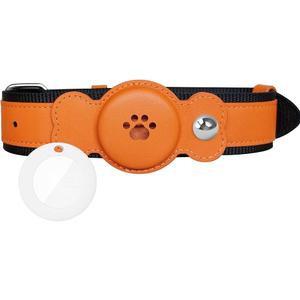 GPS Tracker for Dogs, Pet Tracking Smart Collar, No Monthly Charge, IP67 Waterproof Dog Collar, GPS Tracker Collar for Dogs, Adjustable Size, S/M/L Dog GPS Tracker Collar with Dog Locator Orange One