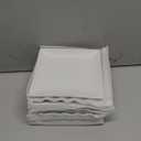 Meideal Appetizer Plates Set of 6, 6 Inch Porcelain Dessert Plates, White Stackable Square Salad Plates for Snack Steak Bread Butter, Chip and Scratch Resistant, Microwave and Dishwasher Safe