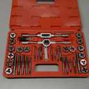 40PCS Metric Tap and Die Set, Metric Tap Set M3-M12, Threading Tool Kit, Full Accessories for Internal and External Threading