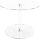 Acrylic Cake Stand for Dessert Table, 11.8 Inch Clear Round Cupcake Stand Display Riser for Birthday Party Wedding Event, Pastry Candy Pizza Display (Large)