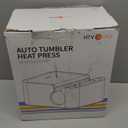 HTVRONT Auto Tumbler Heat Press Machine - Mug Heat Press Heat Up Fast & Even, Professional Tumbler Press High-Security for 2.9"-3.2" Sublimation Tumblers, Cups, Glasses and Mugs, White