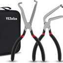 Electrical Disconnect Pliers, 37980 37960 Connector Pliers Sets for Cars, Fuel Line Petrol Clip Pipe Plier, Automotive Electrical Tools Hose Disconnect Tools - Regular Model