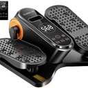 Under Desk Elliptical Machine, Electric Seated Pedal Exerciser, Quiet Leg Exerciser While Sitting for Seniors, Mini Portable Leg Exercise Machine with Remote, Adjustable 12-Speeds, Manual & Auto Mode