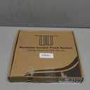 TOKPLNU Ceiling Curtain Track, 12 Ft Black Flexible Bendable Curved Curtain Rail Wall Mount Sliding Ceiling Track System Set for Bay Window, Room Divider