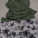 Tankini Swimsuits with Shorts - Two Piece Swimsuits Tummy Control Bathing Suits with Pockets Size L