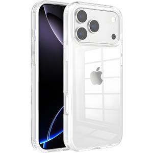 Ultra-Clear Hybrid Case Shockproof & Anti-Yellowing Phone Case | TPU + Acrylic Dual Protection | Slim Fit & Scratch-Resistant Design for iPhone 17 pro