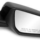 Passenger Side Mirror Assembly 2018-2024 Compatible with Chevy Equinox GMC Terrain Heated Power Adjustable Glass Replace 84225382, 84404689, 84604243, 23406419 Black (5Pin Right)