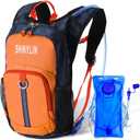 Shinylin Kids Hydration Backpack with 1.5L Water Bladder Hiking Backpack Lightweight for Boys or Girls Children Biking Climbing Running Cycling