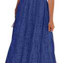 MEROKEETY Women's 2026 V Neck Short Sleeve Floral Lace Wedding Dress A Line Boho Bridesmaid Cocktail Party Maxi Dress (Medium)