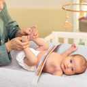 Muslin Changing Pad Cover for Boys Girls 100% Cotton Fitted Baby Diaper Changing Table 3 Pack Soft and Breathable for Standard Changing Table Topper 32"x16" (White v2)