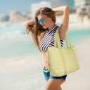 Tote Bag for Women, Puffer Work bag with Zipper, Quilted tote bag, Magnetic Pocket, Purse for Travel, Gym, College