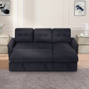 JONPONY Sleeper Sofa, Sofa Bed- 2 in 1 Pull Out Couch Bed with Storage Chaise for Living Room, Sofa Sleeper with Pull Out Bed,