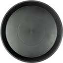 Kichwit 4 Pack 17.7 Inch (15.5 Inch Base) Plant Saucer, Heavy Duty Large Round Plastic Plant Trays for Indoor & Outdoor, Black