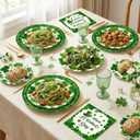 150 Pcs St. Patrick's Day Paper Plates and Napkins, 50 Sets Paper Plates for St. Patricks Day, St. Patrick's Day Perfect for St. Patricks Day Parties & Everyday Family Gatherings