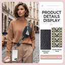 Clip and Go Cell Phone Pouch Lanyard Crossbody with Wallet | Adjustable Strap, Leather Purse Strap, Wrist Strap, For Women