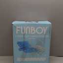 FUNBOY Giant Inflatable Luxury Tri-Color Blue Chaise Lounger, Chair Pool Float for Adults, Transparent Blue Material, Perfect for a Summer Pool Party (70 inches x 45")