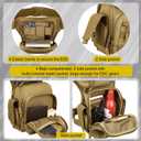 Protector Plus Tactical Drop Leg Bag Military Tool Gear Fanny Thigh Pack Utility Airsoft Motorcycle Cycling Waist Gear Pouch (Patch Included), CP