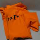 fun shack Men's Prisoner Costume, Orange Jail Inmate Jumpsuit, Adult Prison Outfit for Halloween or Costume Parties