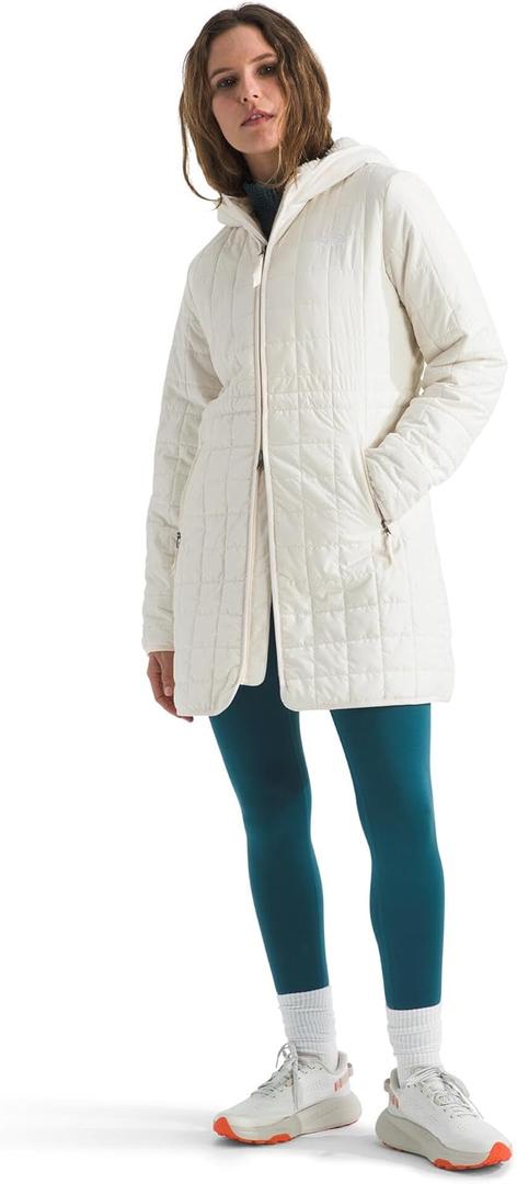 THE NORTH FACE Women's Junction Insulated Parka | Water Repellent Winter Jacket Packed With Insulation & Secure Zip Pockets (X-Large, White Dune)