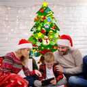 Felt Christmas Tree for Toddlers, 3.2ft My First Christmas Tree for Kids, 34 Ornaments Wall Hanging DIY Xmas Decorationse with String Light