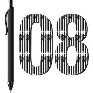 Bulk Pens - 108 Pack No Bleed Black Ink Click Pens Wholesale Retractable Smooth Ballpoint Pens for Office School Medium Point 1.0MM