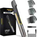 PRITECH Body Hair Trimmer for Men, Body Hair Groomers with Guard Comb, Rechargeable Hair Trimmer for Pubic Area, Back, Face, Legs and Beard