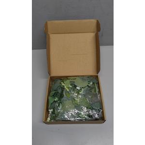 N&T NIETING 1 Pack Artificial Eucalyptus Garland with Lights, 6FT Artificial Greenery Garlands, Battery Operated Twig Vine for Room Stairs Mantle Wedding Holiday Decoration Indoor Outdoor