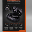 Helix True Wireless Air Open-Ear Earbuds wit LCD Display Charging Case