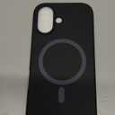 Magnetic for iPhone 17 Case [Compatible with MagSafe] [Soft Anti-Scratch Microfiber Lining],Premium Silicone with Screen Protector,Shockproof Protective Phone Case 6.3",Black