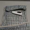 Deepsoon Heating Pad,Electric Heating Pads for Back,Neck,Abdomen,Moist Heating Pad for Shoulder,Knee,Arms,Legs,Dry/Moist Heat & Auto Shut Off,Christmas Gifts for Men and Women, Silver, 24x12 Inch