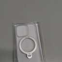 CASEKOO 360 Spin Max Magnetic Titanium Stand for iPhone 16 Pro Case [Fit with Magsafe][16FT Military Protection] [No-Yellow Crystal Clear] Slim Frame Titanium Alloy Sturdy Stand 6.3'', Clear