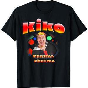 WVEGA Kiko Unisex-Adults Black Solid Classic Fit Crew Neck T-Shirt. Size XL