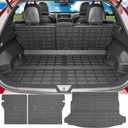 powoq Cargo Mat Compatible with 2024 2025 Subaru Crosstrek Impreza Trunk Mat Backrest Cargo Liner TPE Trunk Liner Replacement for 2024 2025 Subaru Crosstrek Accessories