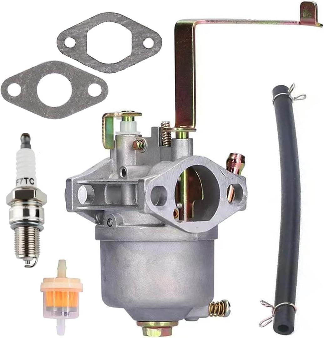 Carburetor Kit Fit for Harbor Freight Tail Gator 63025 63024 60338 66619 69381 2HP 800 900W for ETQ 950-1200 Watt for Pulsar PG1202S for Buffalo Tools Sportsman 63CC 64CC 72CC 2-Cycle Gas Generator