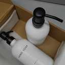 Prus Waso White Soap Dispenser Set, Contains Hand and Lotion Dispenser with Pump. Perfect for Guest Bathroom Decor. (White)