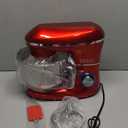 Kitchen in the box Stand Mixer, 6.5QT 660W Kitchen Electric Mixer, 6-Speed Tilt-Head Food Mixer with Dough Hook, Wire Whip, Beater, Dishwasher Safe (Red)