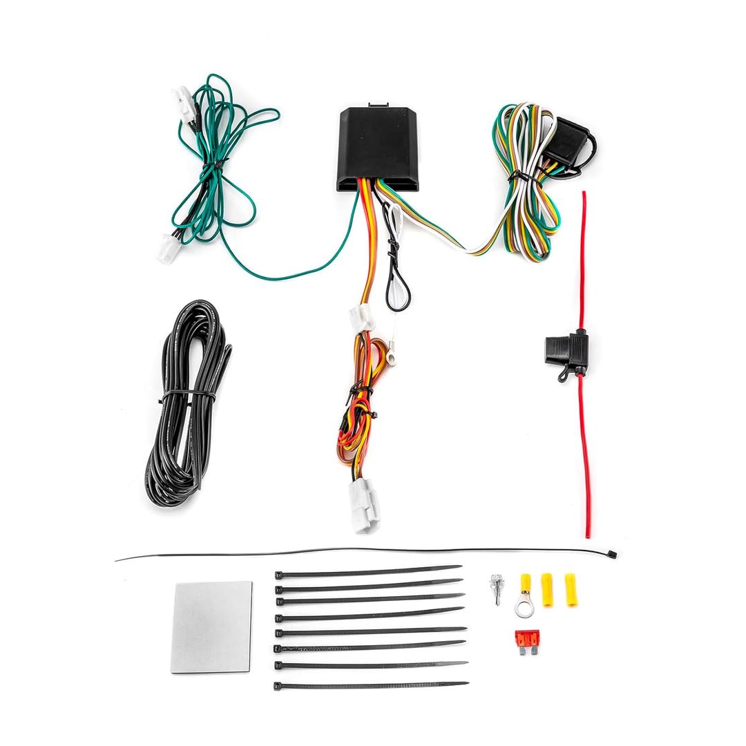 Wsays Vehicle-Side 4-Pin Trailer Wiring Harness Compatible with Toyota Avalon RAV4 2013-2018 Fit Camry 2018 Plug & Play Connect Trailer Tail Lights Brake Signal Lights and Turn Signals