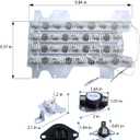 DVE54R7200V/A3 DVE54R7200W/A3 DV42H5600EG/A3 DVE52M7750W/A3 DV5451AEW/XAA DV5471AEP/XAA DV45H6300EW/A3 DVE45T6200W DV52J8700EP DV48J7700EW/A2 Dryer Heating Element for Samsung 3-Wire
