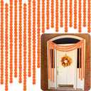 Yunsailing 20 Pcs 5 ft Marigold Day of The Dead Garland for Decorations Diwali Day of The Dead Artificial Marigold Flowers Faux Wedding Decorations for Halloween Home Party (Orange)