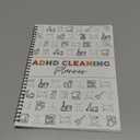 PGJ ADHD Cleaning Planner for Adults  Undated Daily, Weekly & Monthly Cleaning Schedule & Checklist  Household Chores Organizer Notebook for Home Management, Routine Tracking Family Cleaning Tasks