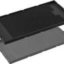 HG-GRZ-NS Griddle Replacement Parts for ZLINE Gas Stove Top Parts High Grate Cast Iron Reversible Griddle Plate ZLINE 24 30 36 48 60 Inch Gas Cooktop Range Electric Oven Griddle Top Pan 1 Pc