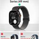 ESR for Apple Watch Ultra 3 /Ultra 2 /Ultra Case with Screen Protector 49mm (2025) Military Grade Protection, Aluminum Alloy Case with 2 Pack Armorite Glass Protector Set, Stay Original, Black