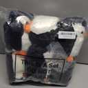 Shappy Christmas Snow Surfing Set Sliding Penguins for Xmas Tree Banister Staircase Decoration Christmas Banister Sliding Penguins Decor for Xmas Holiday Party Stairway Indoor Decor