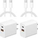 iPhone 17 16 Charger Fast Charging USB C Chargers Block Type C Chargers USB C Cord with iPhone Air/17/17 Plus/17 Pro/17 Pro Max/16/16e/16 Plus/16 Pro/16 Pro Max/15/15 Plus/15 Pro Max,Samsung