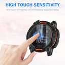 4 Pack Smartwatch Screen Protector for Garmin Instinct 3 45mm,Charger Port + Privacy Ultra-thin HD 9H Tempered Glass Protective Film,Anti-peeping & Anti-Scratch & High Sensitive