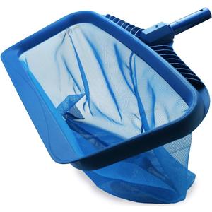 Pool Skimmer Net, Heavy Duty Leaf Rake Cleaning Tool, Fine Mesh Net Bag Catcher Blue Pool Skimmer Net, Heavy Duty Leaf Rake Cleaning Tool, Fine Mesh Net Bag Catcher Blue