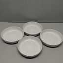 famiware Milkyway Ceramic Soy Sauce Dish, Dipping Bowls Set of 4, Dipping Sauce Bowls/Dishes, 4oz Small Serving Bowls for Side Dishes, Condiment, Sushi, Appetizer, Dessert, White