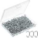 Mr. Pen Galvanized Hog Rings, 1/2", 360 Pcs, Auto & Furniture Upholstery, Meat & Sausage Casings, Fencing, Animal Pet Cages, Shock Cords