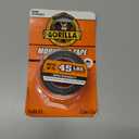 Gorilla Max Strength Mounting Tape, Double-Sided, Instant Hold, Permanent Bond with Reinforced Strength, 1 inch x 60 inches, Black (Pack of 1)