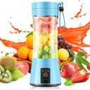 Portable Blender Make Shakes and Smoothies - USB Rechargeable Personal Size Mini Blender Freshly Squeezed, 380Ml BPA Free Travel Cup in Picnic/Office/Gym